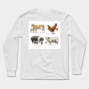 Farm Animals Long Sleeve T-Shirt